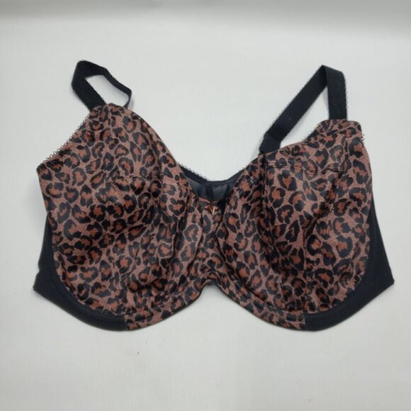 NWOT Goddess Kayla Bra Full Coverage Support Underwire Leopard Print 38J - Picture 4 of 14